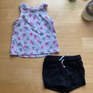 Baby Girl 12M Tank and Short Set